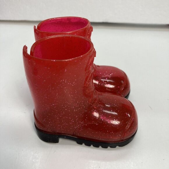 18 Inch Doll Boots Skates and Ice Skates Lot of 4 White Purple Red Fashion - Picture 8 of 10